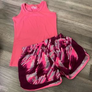 Under Armour Shorts and Tank Outfit YL